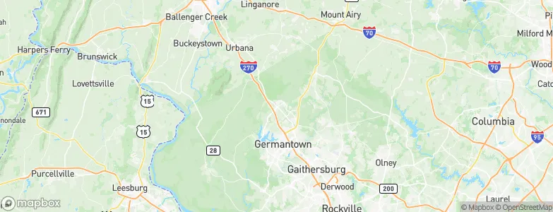 Clarksburg, United States Map