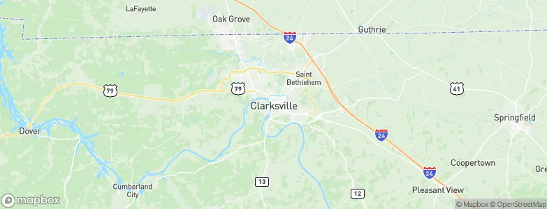 Clarksville, United States Map