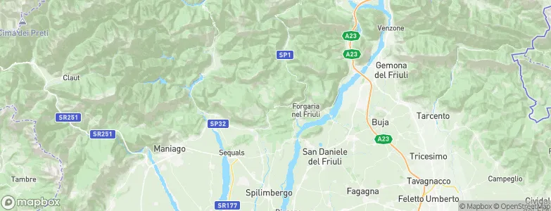Clauzetto, Italy Map