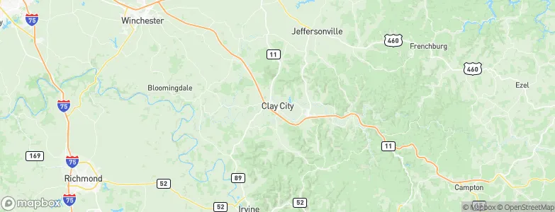 Clay City, United States Map