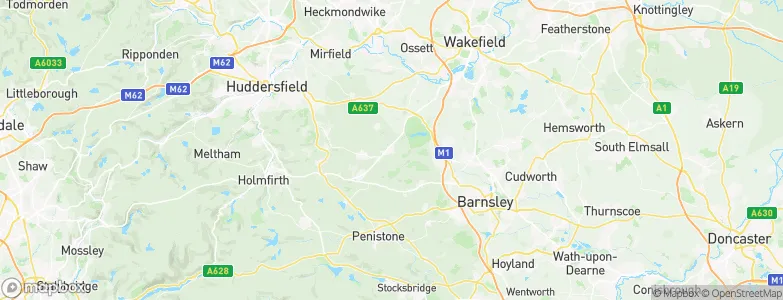 Clayton West, United Kingdom Map