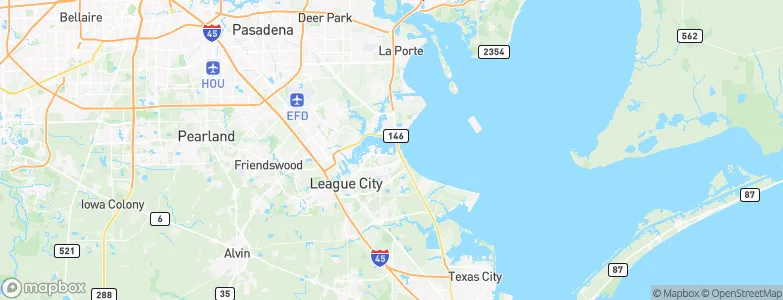 Clear Lake Shores, United States Map