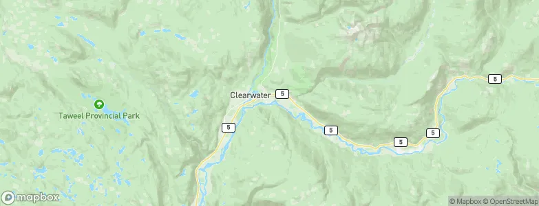 Clearwater, Canada Map