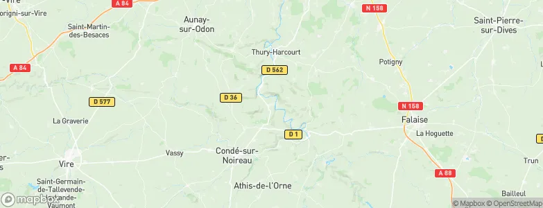 Clécy, France Map