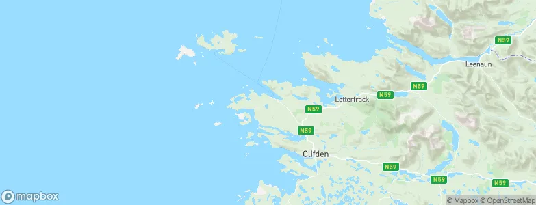 Cleggan, Ireland Map