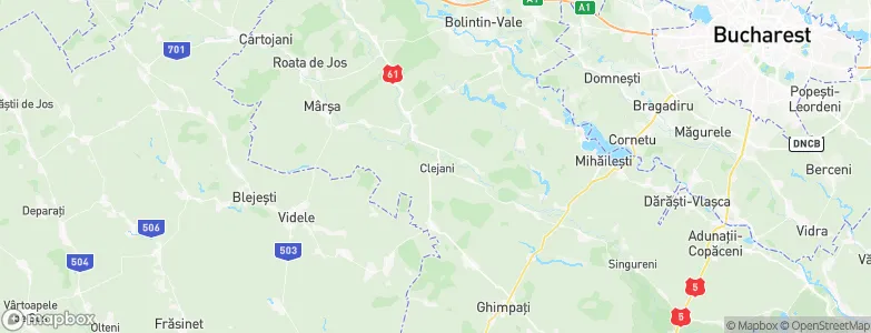 Clejani, Romania Map