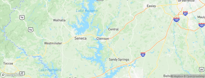 Clemson, United States Map