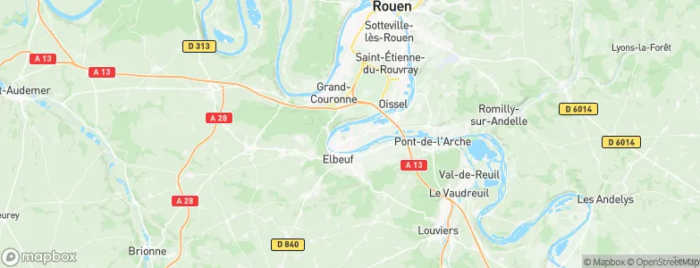 Cléon, France Map