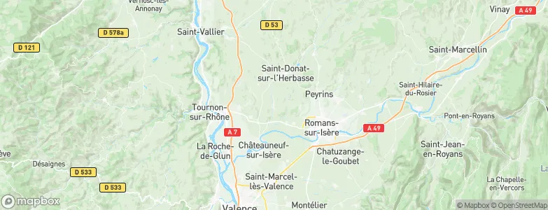 Clérieux, France Map