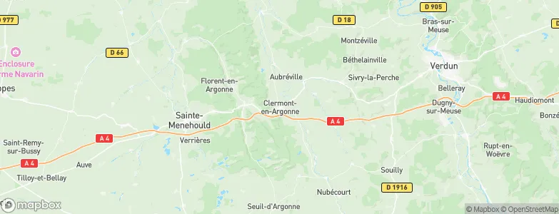Clermont-en-Argonne, France Map