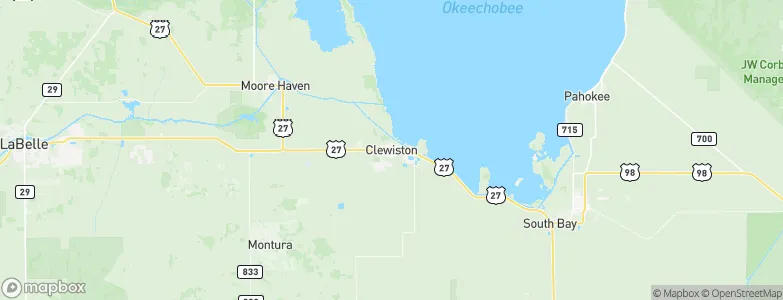 Clewiston, United States Map