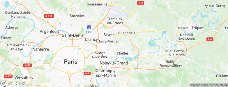 Clichy-sous-Bois, France Map