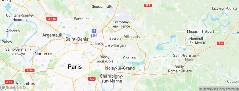 Clichy-sous-Bois, France Map