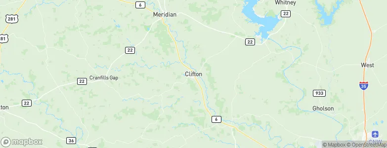 Clifton, United States Map