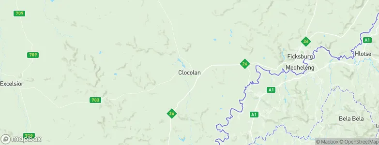 Clocolan, South Africa Map