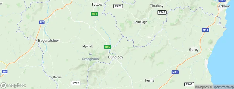 Clonegall, Ireland Map
