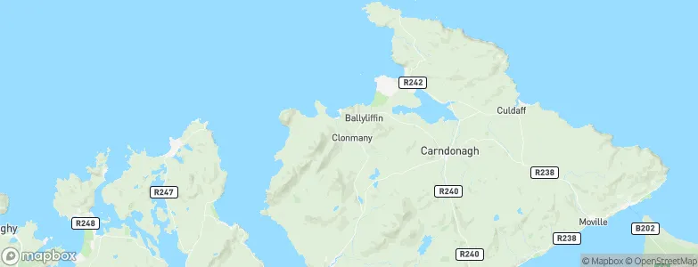 Clonmany, Ireland Map