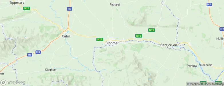 Clonmel, Ireland Map