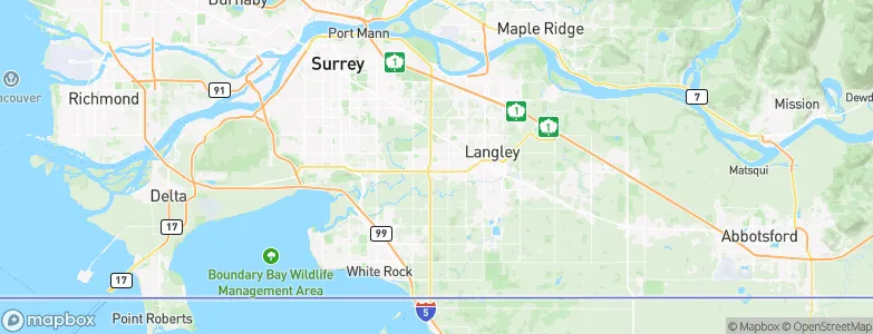 Cloverdale, Canada Map