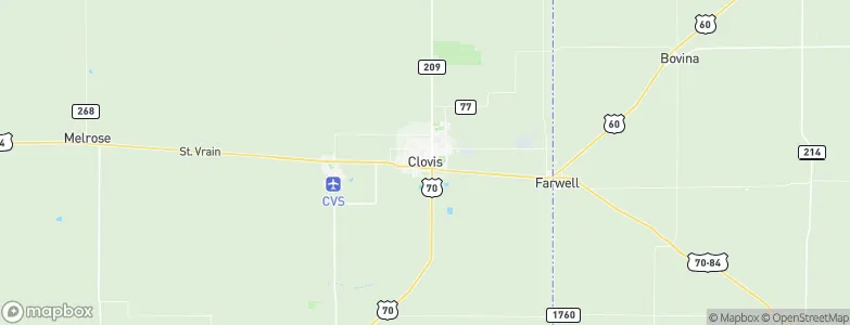 Clovis, United States Map