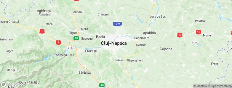 Cluj-Napoca, Romania Map