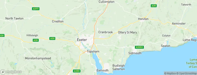 Clyst Honiton, United Kingdom Map