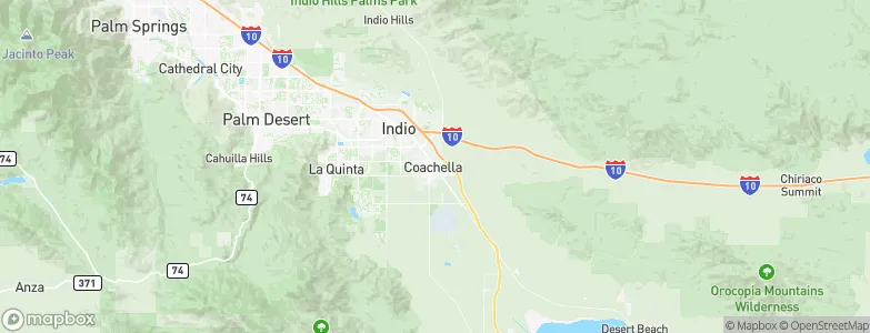Coachella, United States Map