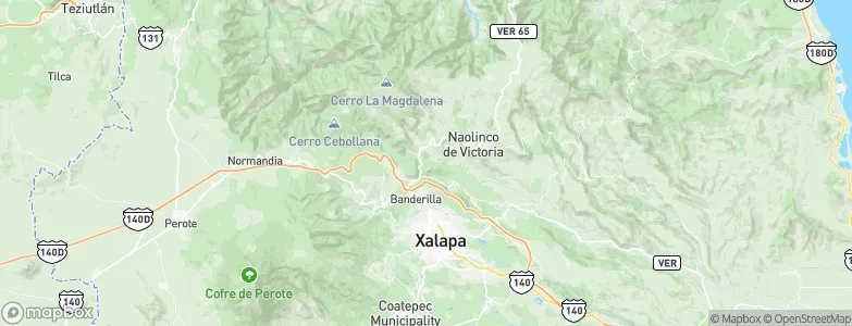 Coacoatzintla, Mexico Map