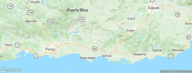 Coamo, Puerto Rico Map
