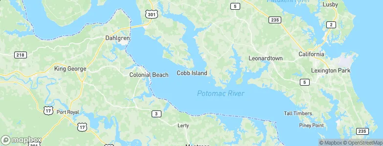 Cobb Island, United States Map