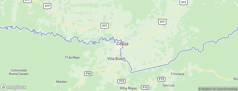 Cobija, Bolivia Map