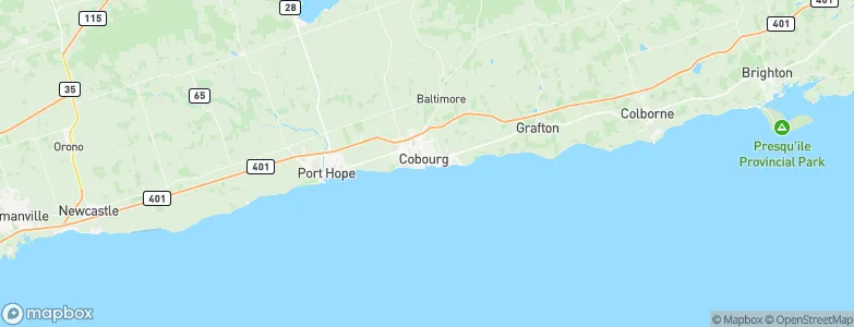 Cobourg, Canada Map