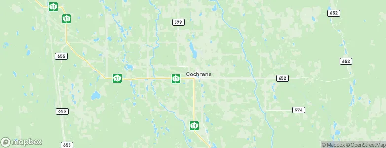 Cochrane, Canada Map