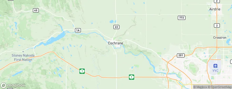 Cochrane, Canada Map