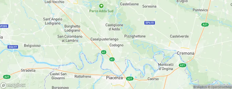 Codogno, Italy Map