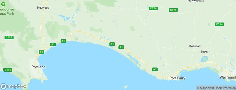 Codrington, Australia Map