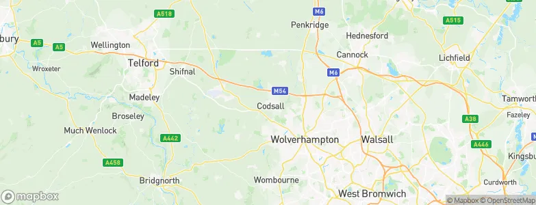 Codsall, United Kingdom Map