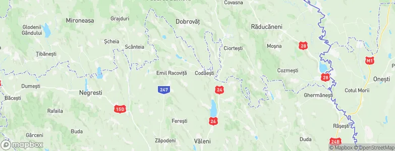 Codăeşti, Romania Map