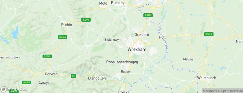 Coedpoeth, United Kingdom Map