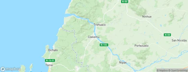 Coelemu, Chile Map