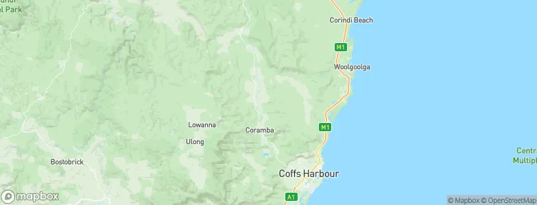Coffs Harbour, Australia Map