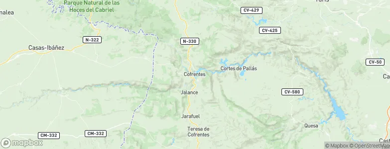 Cofrentes, Spain Map