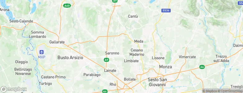 Cogliate, Italy Map