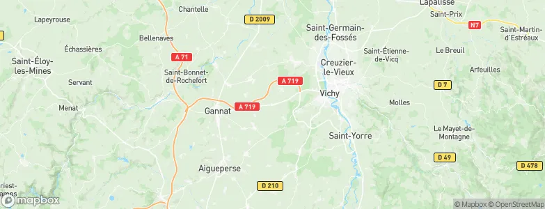 Cognat-Lyonne, France Map
