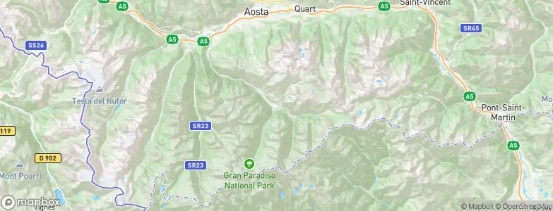 Cogne, Italy Map