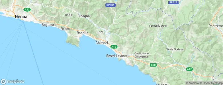 Cogorno, Italy Map