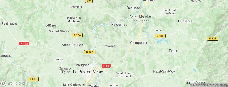 Coindet, France Map