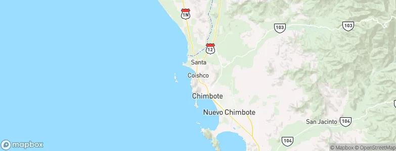 Coishco, Peru Map