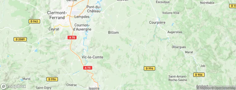 Coissard, France Map