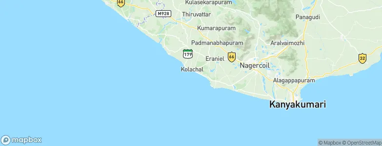 Colachel, India Map
